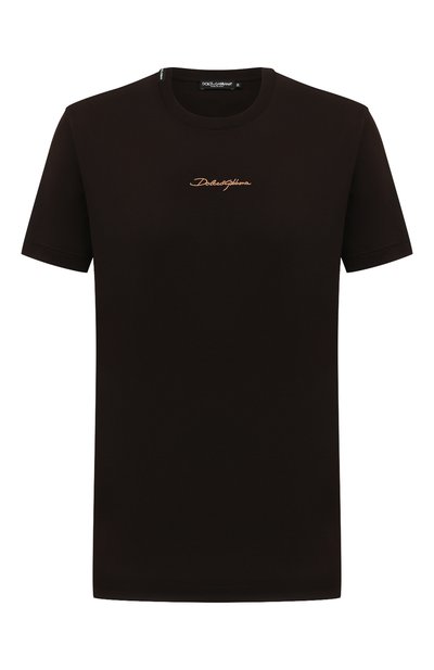 Мужская хлопковая футболка DOLCE & GABBANA, арт. G8RN8Z/G7NUB