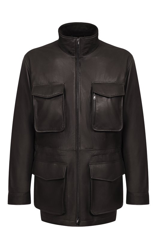 Кожаная куртка MVST 54200 Чёрный 54200