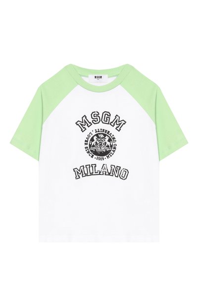 Хлопковая футболка MSGM KIDS, арт. S6MSJBTH060