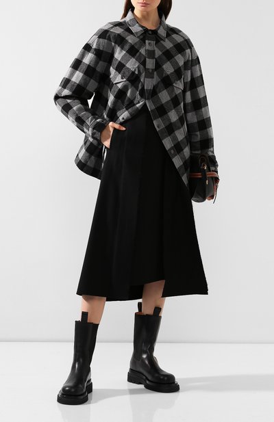 Шерстяная юбка YOHJI YAMAMOTO, арт. NC-S12-101, фото 2