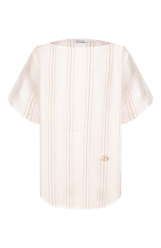 Льняной топ Loro Piana FA00488 Белый FA00488