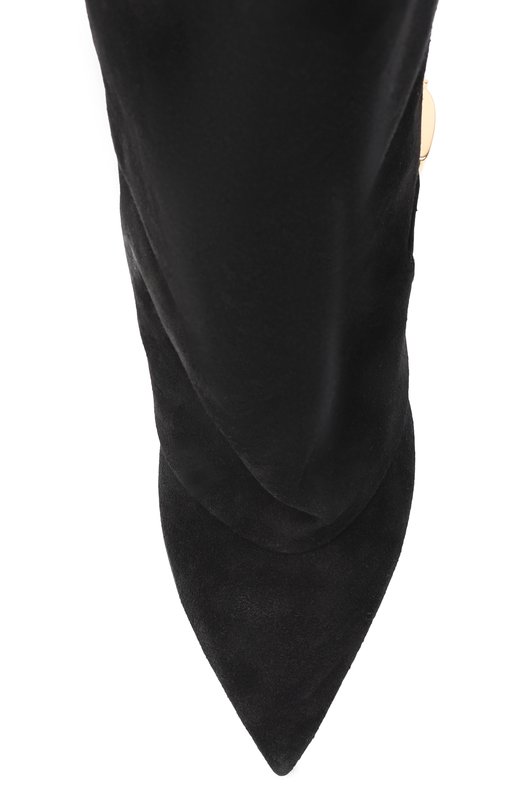 Замшевые сапоги Uma 75 Balmain FN0TA037/LCTA Чёрный  FN0TA037/LCTA Фото 6