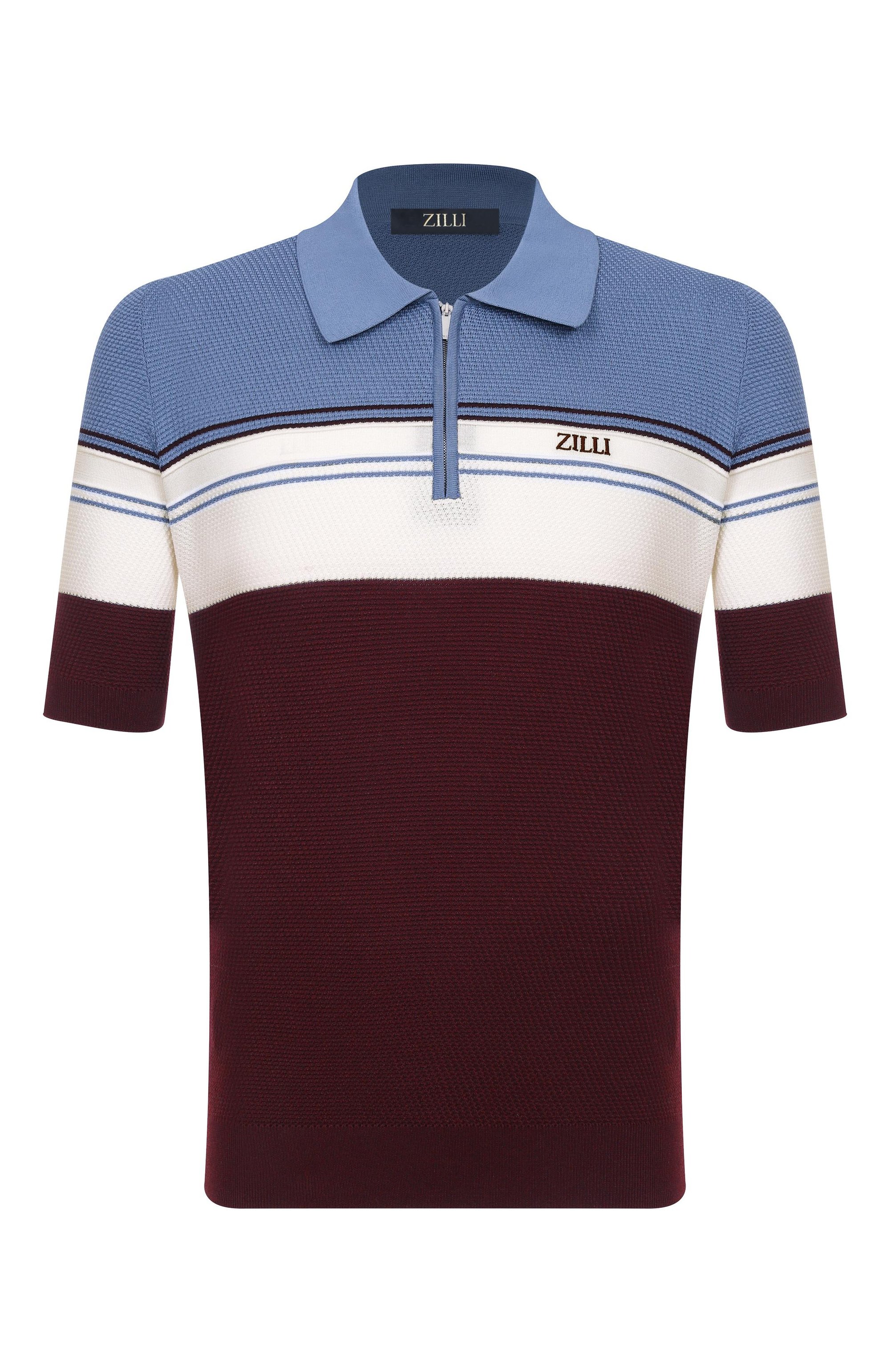 Поло из шелка и хлопка ZILLI, арт. KZP002M0142VTHL00/62, фото 1