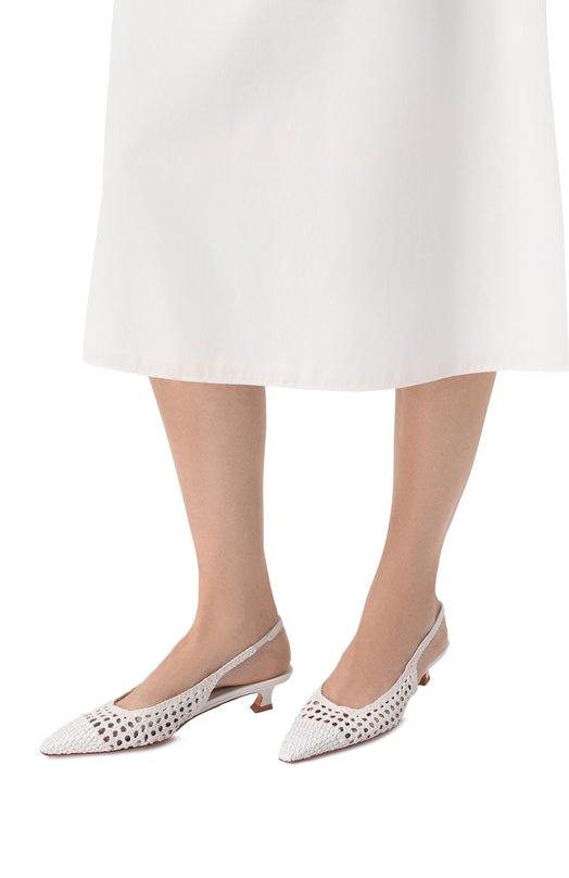 Кожаные туфли Santoni WDTG72261HA2SARX Белый  WDTG72261HA2SARX Фото 2