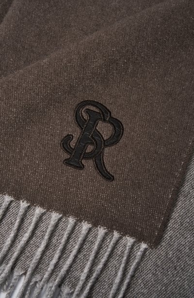 Кашемировый шарф с отделкой из кожи крокодила STEFANO RICCI, арт. MWA0300030/6853, фото 3