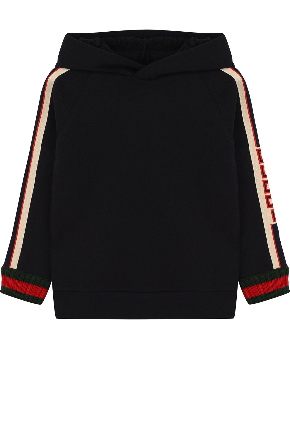 Хлопковое худи с контрастной отделкой GUCCI, арт. 497949/X9L52, фото 1