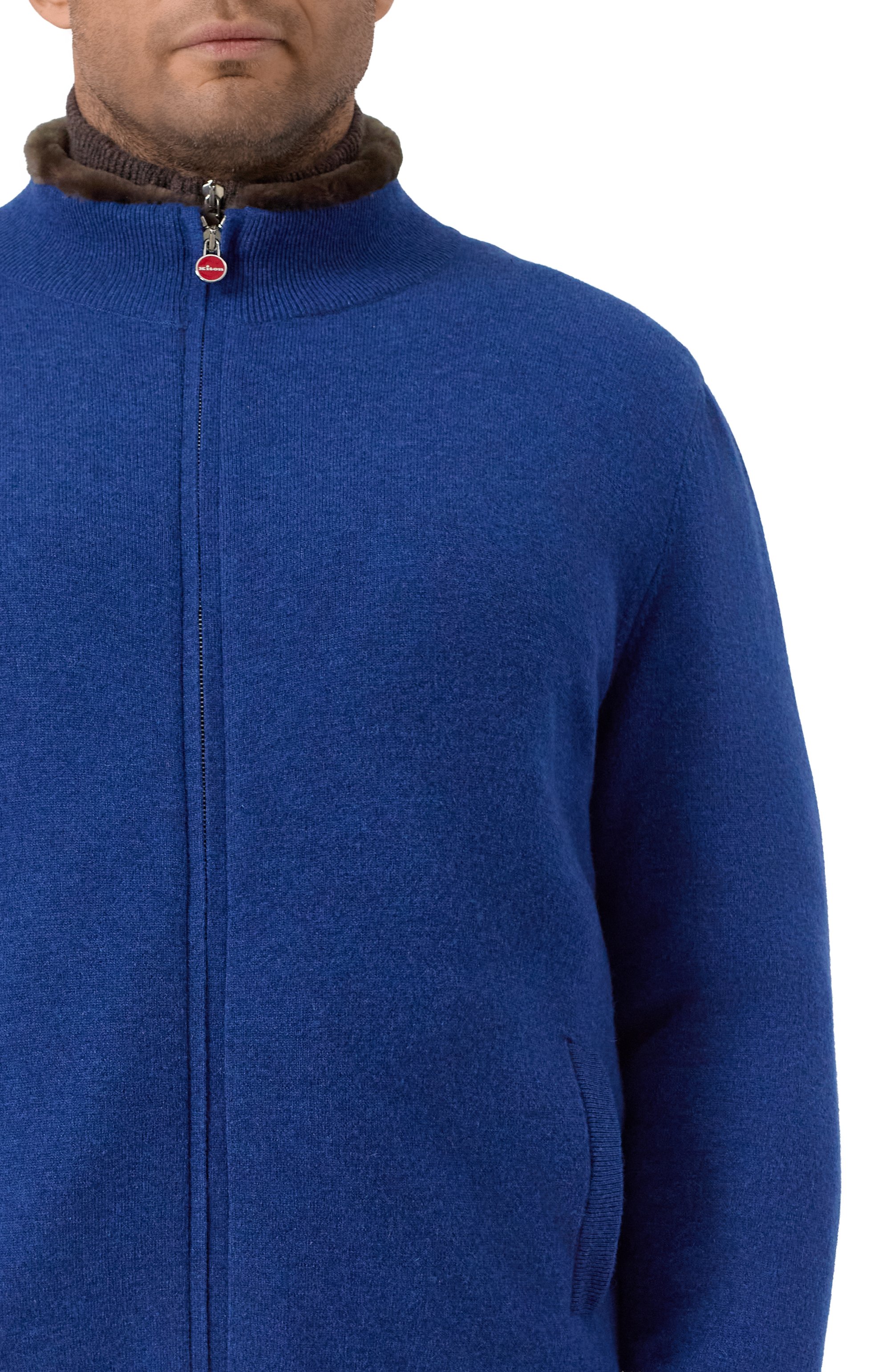 Кашемировый кардиган с подкладкой из овчины KITON, арт. UMK1489S182, фото 5