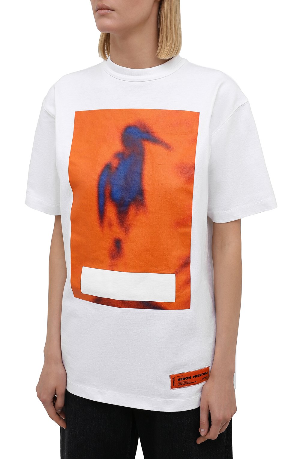 Хлопковая футболка HERON PRESTON, арт. HWAA023F21JER0010122, фото 3