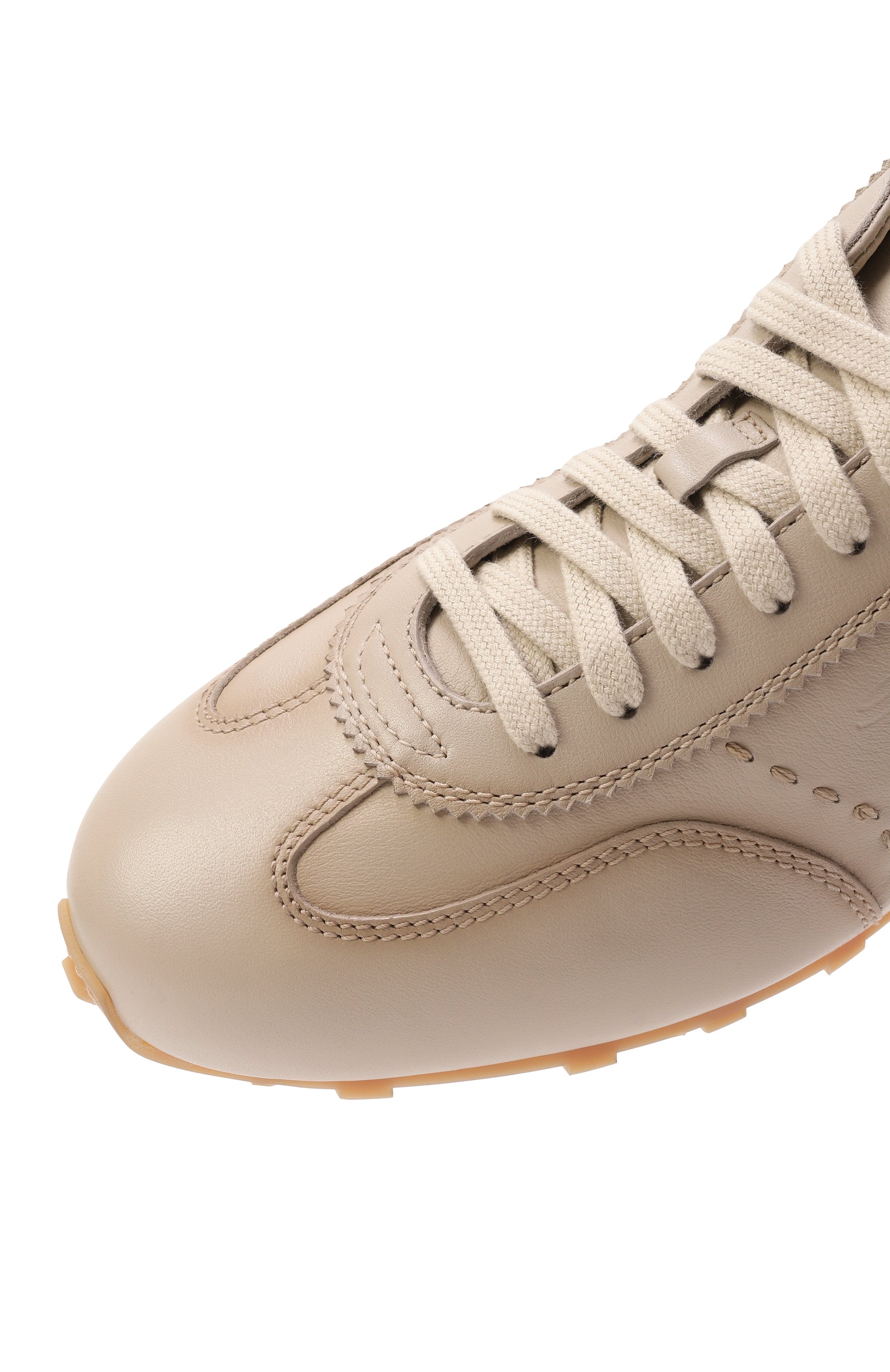 Кожаные кроссовки glove SANTONI бежевого цвета по цене 78050 руб., арт. MBGG22080BIFTSDW, фото 7 Кожаные кроссовки glove SANTONI, арт. MBGG22080BIFTSDW, фото 7