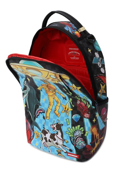 Рюкзак space warped SPRAYGROUND черного цвета по цене 17600 руб., арт. 910B8813NSZ/SPACE WARPED RMX DLXSV BACKPACK, фото 3 Рюкзак space warped SPRAYGROUND, арт. 910B8813NSZ/SPACE WARPED RMX DLXSV BACKPACK, фото 3