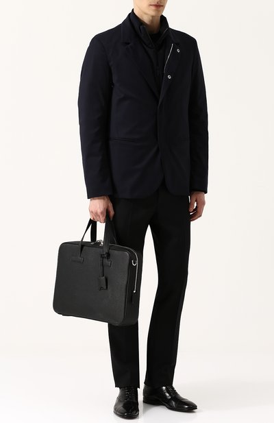 Кожаная сумка для ноутбука с плечевым ремнем TOM FORD, арт. 118H0353H-C92/217, фото 2