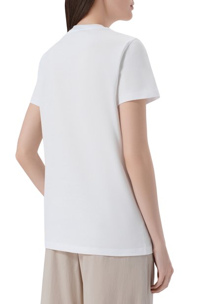 Хлопковая футболка MAX MARA, арт. MXMSPADIN0, фото 4