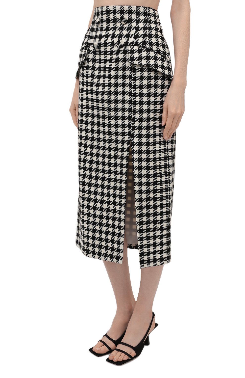 Шерстяная юбка GIUSEPPE DI MORABITO черно-белого цвета по цене 38500 руб., арт. PF21060SK-145, фото 3 Шерстяная юбка GIUSEPPE DI MORABITO, арт. PF21060SK-145, фото 3