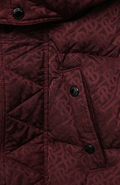 Пуховая куртка BURBERRY бордового цвета по цене 59600 руб., арт. 8032814, фото 3 Пуховая куртка BURBERRY, арт. 8032814, фото 3