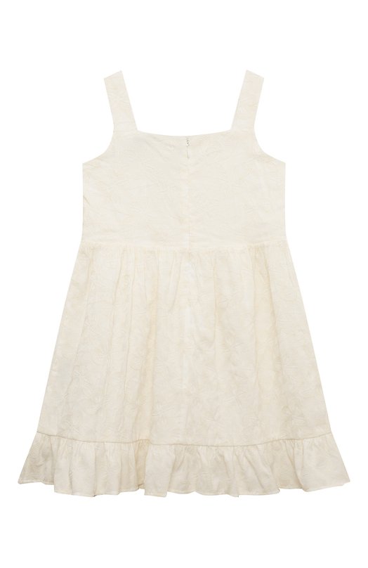 Хлопковое платье Trussardi junior Белый, фото 2