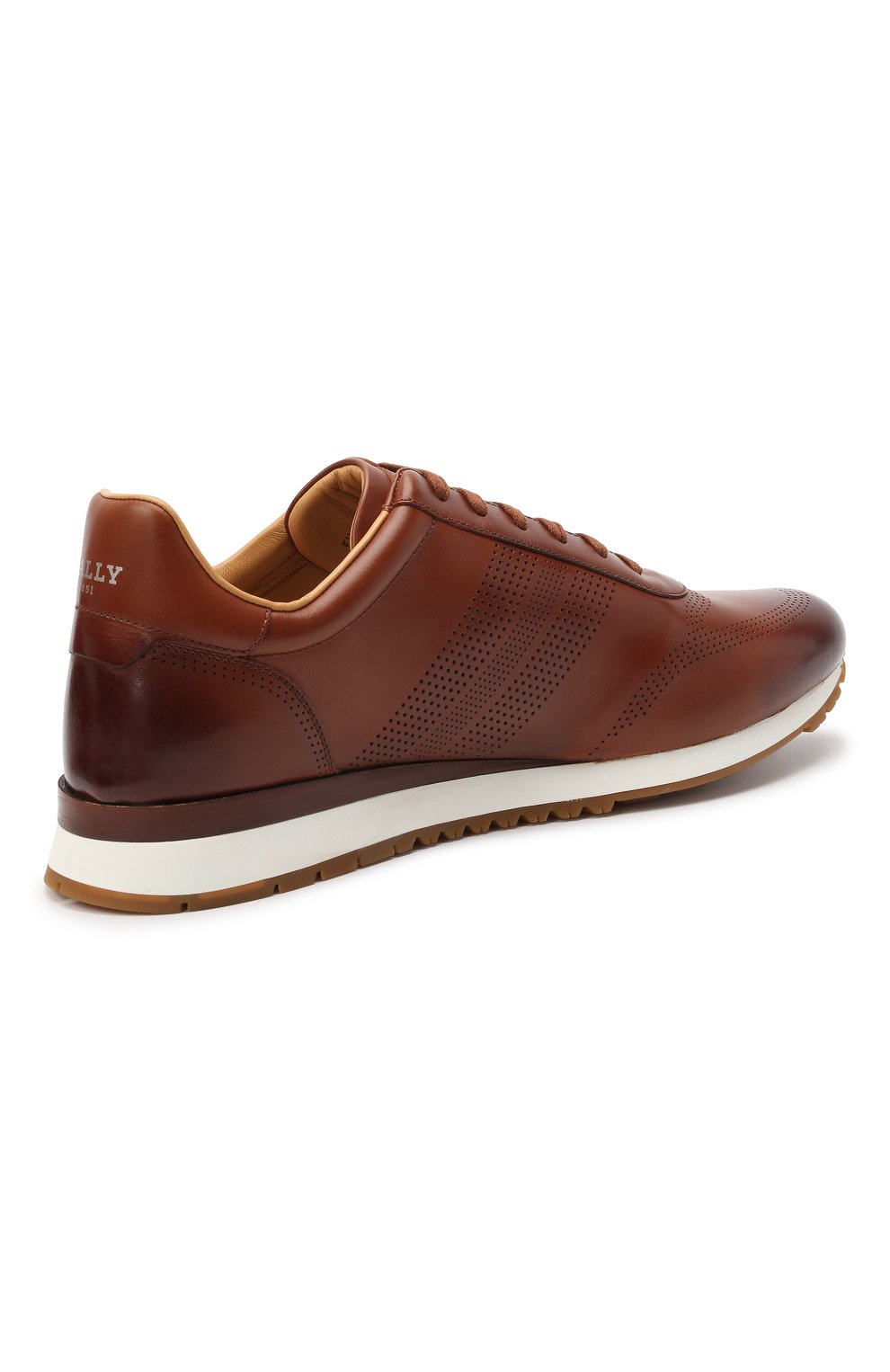Кожаные кроссовки asken BALLY светло-коричневого цвета по цене 82100 руб., арт. ASKEN-F0/44, фото 4 Кожаные кроссовки asken BALLY, арт. ASKEN-F0/44, фото 4