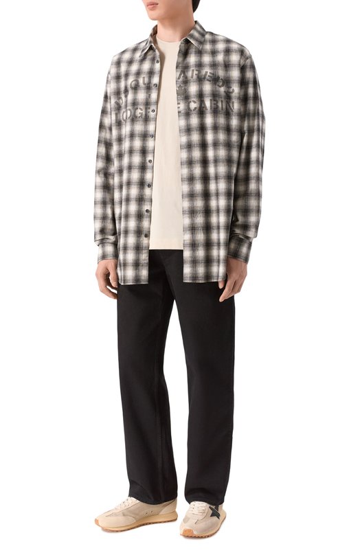 Комбинированные кроссовки Running Marathon Golden Goose Deluxe Brand GMF00683.F007840 Бежевый  GMF00683.F007840 Фото 2