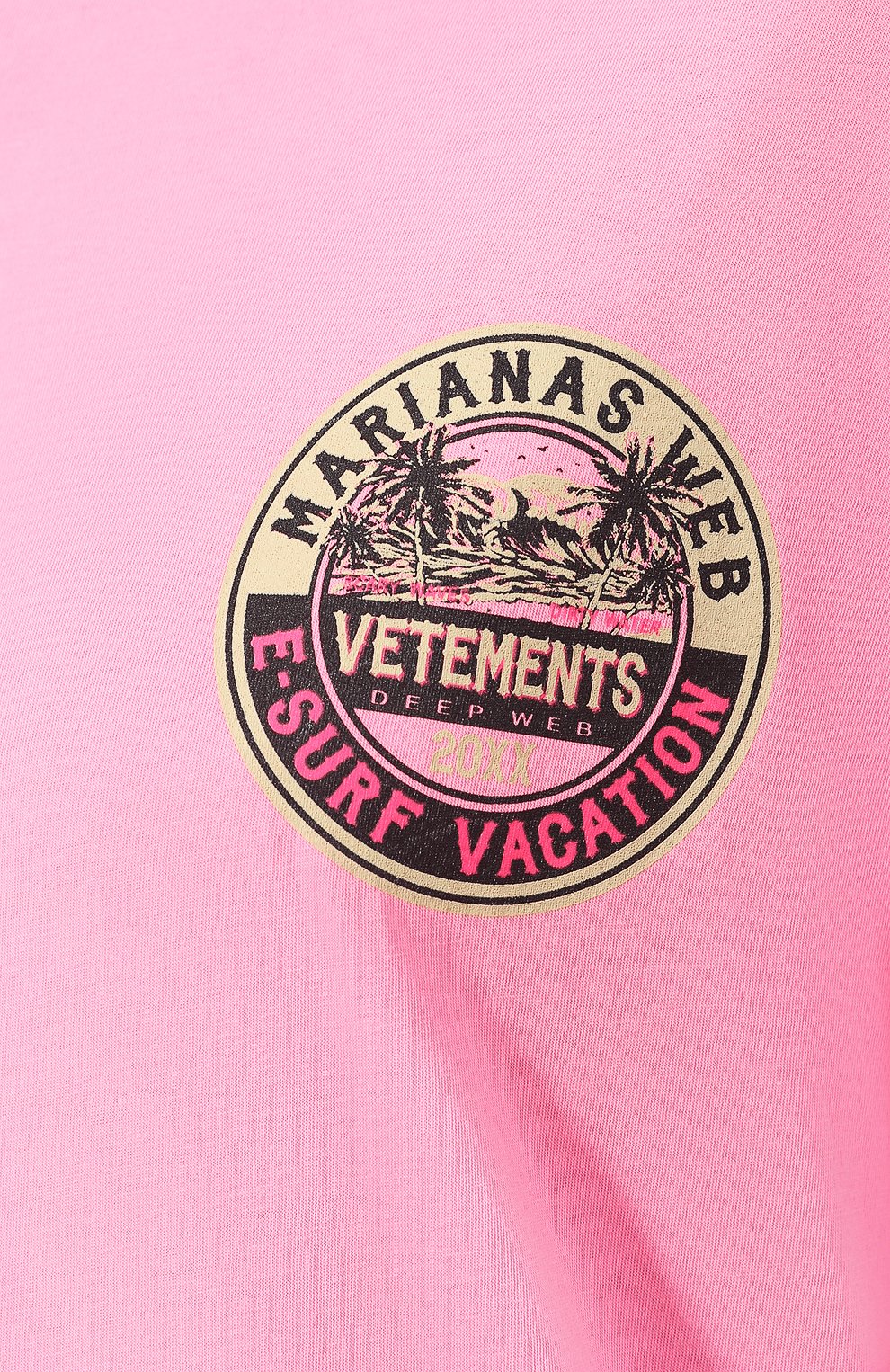 Хлопковый лонгслив VETEMENTS розового цвета по цене 38750 руб., арт. UAH20TR665/W, фото 5 Хлопковый лонгслив VETEMENTS, арт. UAH20TR665/W, фото 5