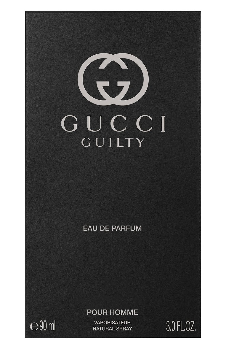 Мужской парфюмерная вода guilty pour homme (90ml) GUCCI бесцветного цвета, арт. 3614229382129 | Фото 3 (Тип продукта - парфюмерия: Парфюмерная вода; Нос: Не проставлено; Региональные ограничения белый список (Axapta Mercury): Не проставлено; Ограничения доставки: flammable)