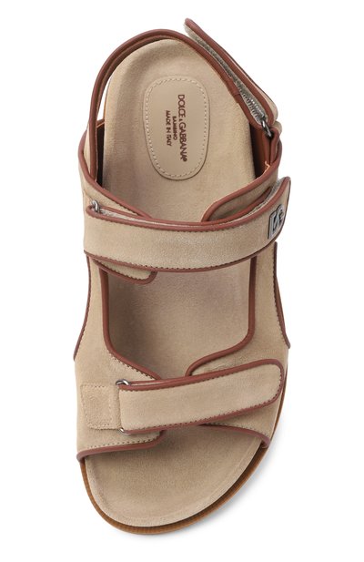 Замш евые сандалии DOLCE & GABBANA, арт. DA5341/AY882_001, фото 4