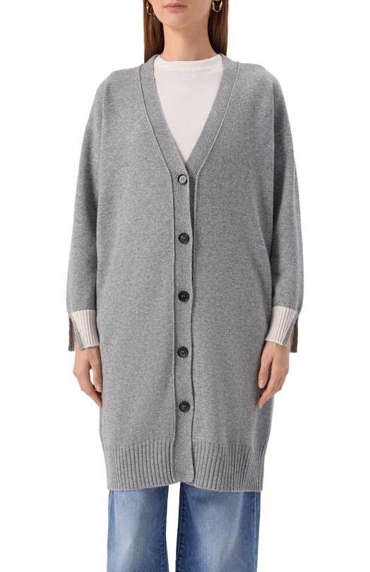 Кардиган из шерсти и кашемира Lorena Antoniazzi CM11A/2472 Серый  CM11A/2472 Фото 3
