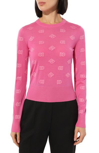 Пуловер из шерсти и шелка DOLCE & GABBANA, арт. FXJ34T/JEM09, фото 3
