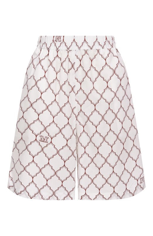 Хлопковые шорты Max Mara ULULATO 2516141029 Белый ULULATO 2516141029