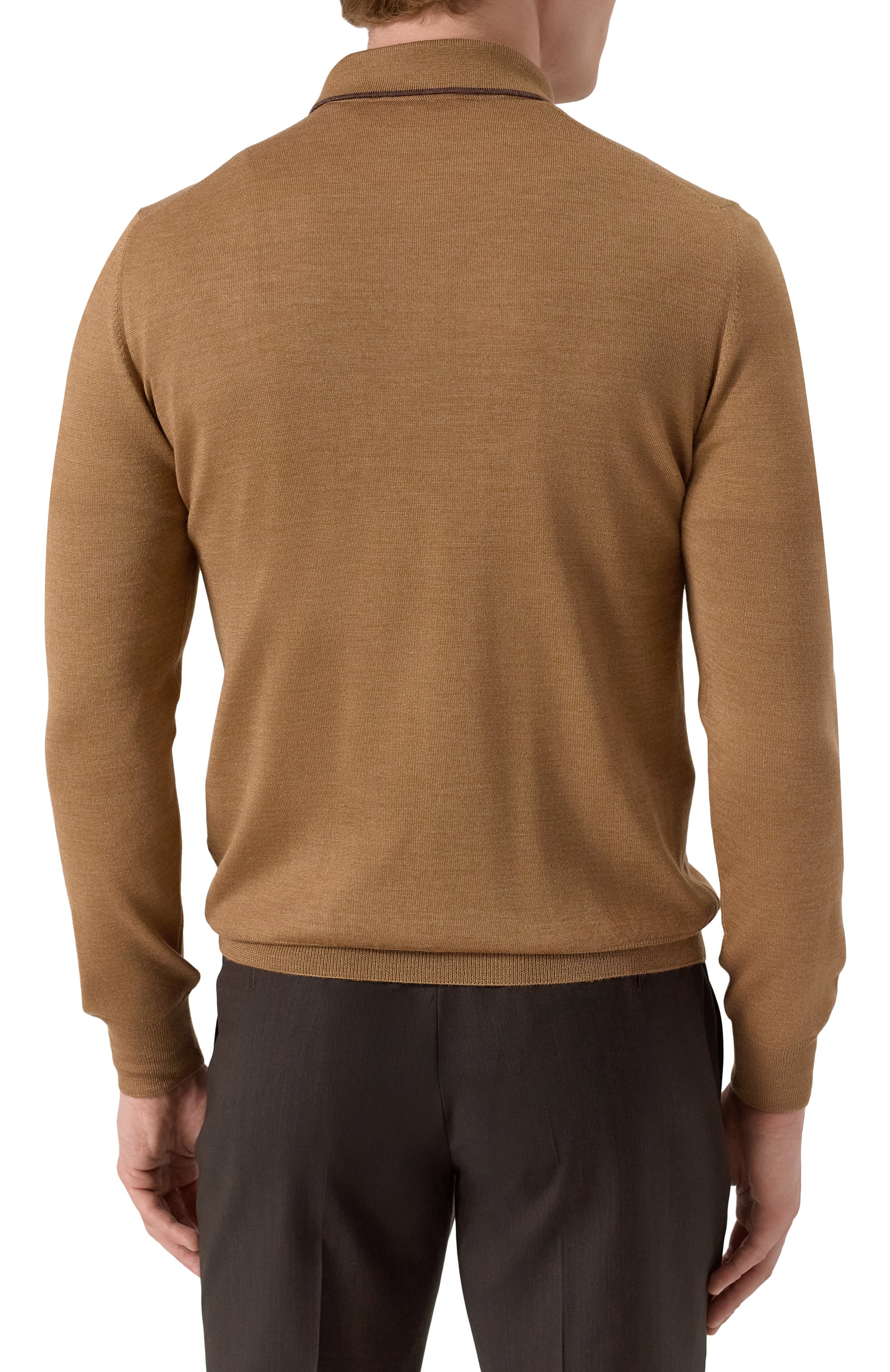 Поло из шерсти и шелка GRAN SASSO, арт. 57146/13125, фото 4