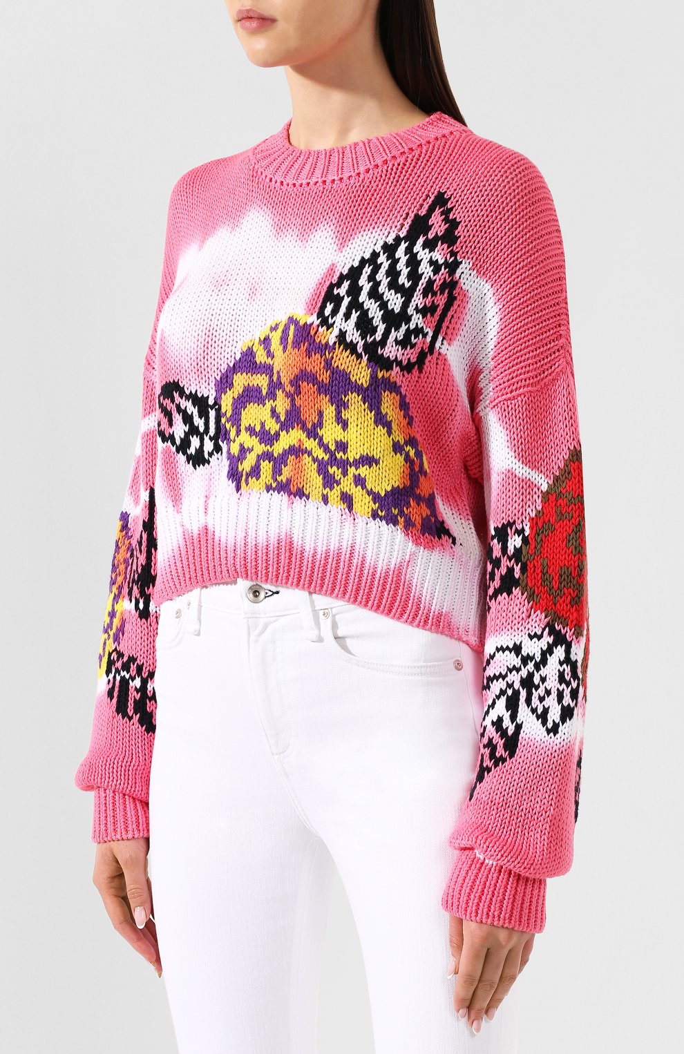 Хлопковый пуловер MSGM, арт. 2642MDM245 195471, фото 3