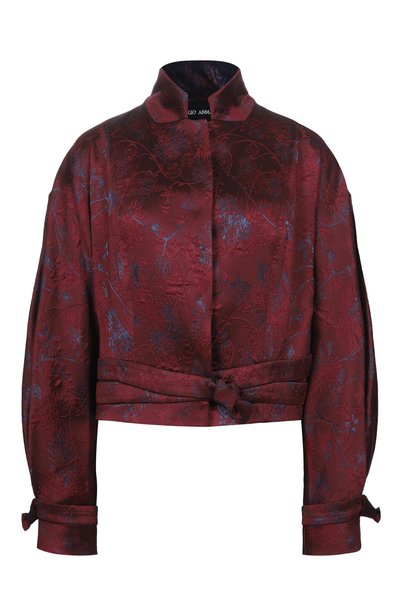 Женский жакет из вискозы и шелка GIORGIO ARMANI, арт. GW003460/TE23098