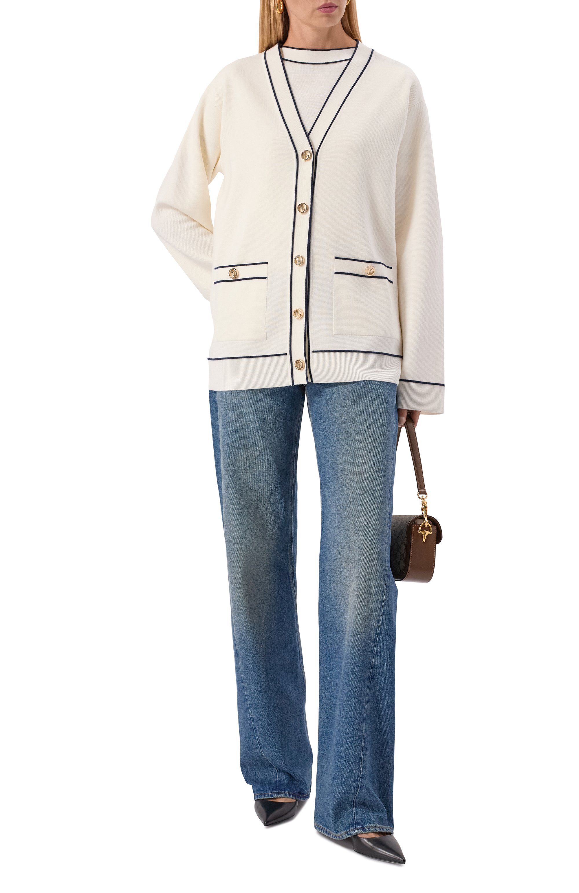 Шерстяной кардиган GUCCI, арт. 811946/XKEHH, фото 2