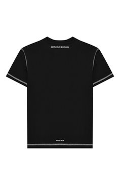Детская хлопковая футболка MARCELO BURLON KIDS OF MILAN белого цвета, арт. 21E/B/MB/1119/0010/2-6Y | Фото 2 (Материал внешний: Хлопок; Рукава: Короткие; Региональные ограничения белый список (Axapta Mercury): RU, Не прост�авлено; Мальчики Кросс-КТ: Футболка-одежда; Материал сплава: Проставлено; Драгоценные камни: Проставлено; Ростовка одежда: 6 лет | 116 см)