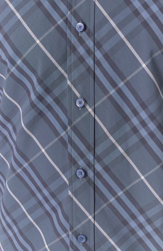 Хлопковая рубашка Burberry 8108726 Серый  8108726 Фото 5