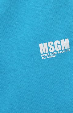 Детские хлопковые шорты MSGM KIDS голубого цвета, арт. S4MSJBBE242 | Фото 3 (Случай: Повседневный; Материал сплава: Проставлено; Нос: Не проставлено; Материал внешний: Хлопок; Ростовка одежда: 10 - 11 лет | 140 - 146см, 12 лет | 152 см, 6 лет | 116 см, 13 - 15 лет | 158 см, 8 лет | 128 см)