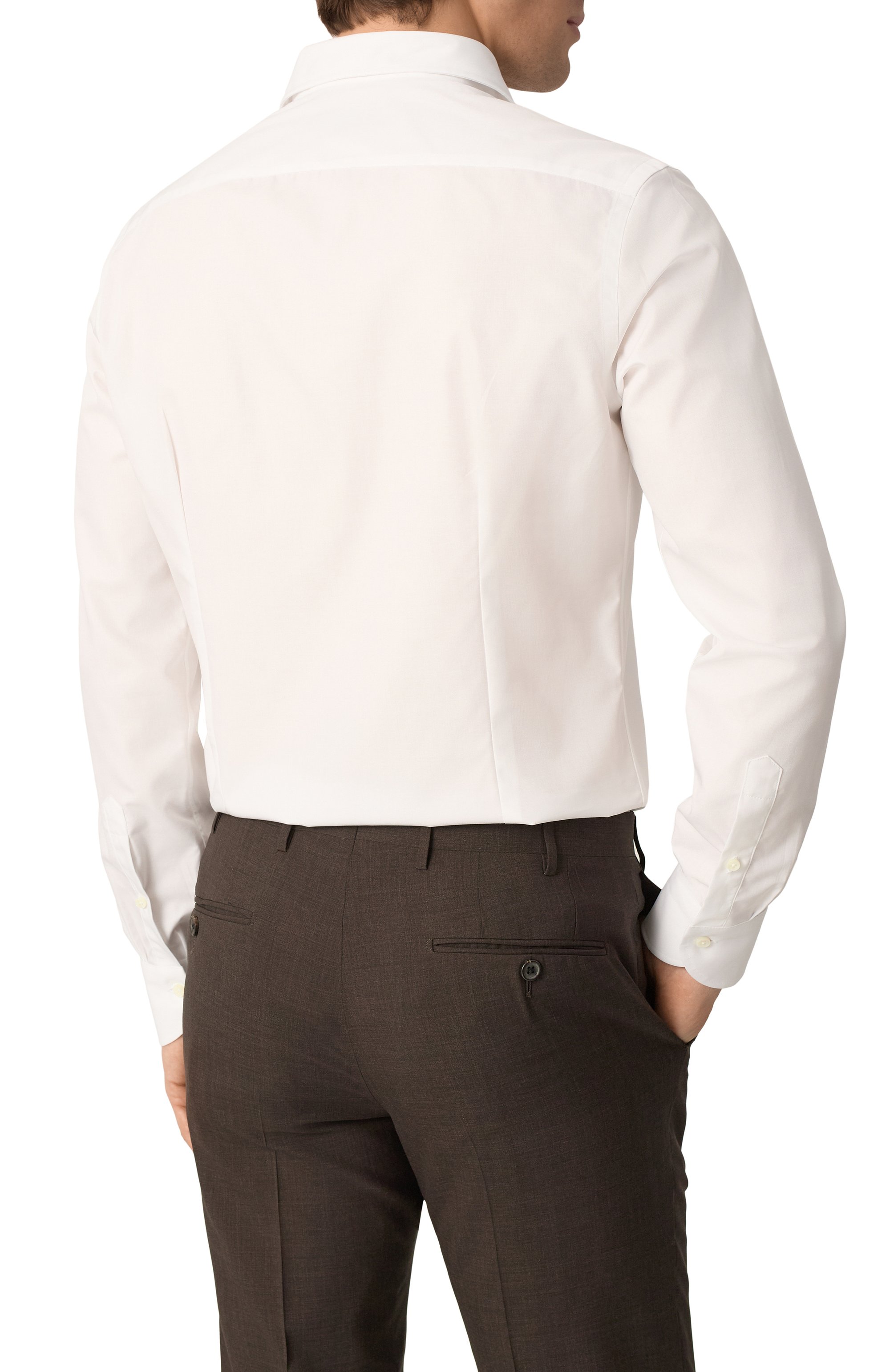 Хлопковая сорочка CANALI белого цвета по цене 35000 руб., арт. NCLX018/GR03298, фото 4 Хлопковая сорочка CANALI, арт. NCLX018/GR03298, фото 4