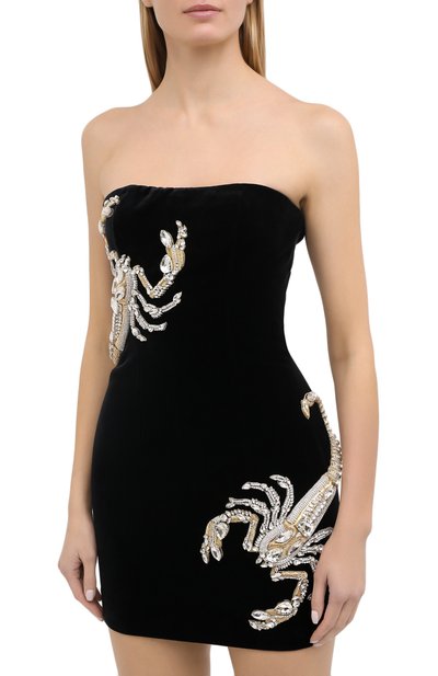 Платье BALMAIN черного цвета по цене 478000 руб., арт. UF06341/P057, фото 3 Платье BALMAIN, арт. UF06341/P057, фото 3
