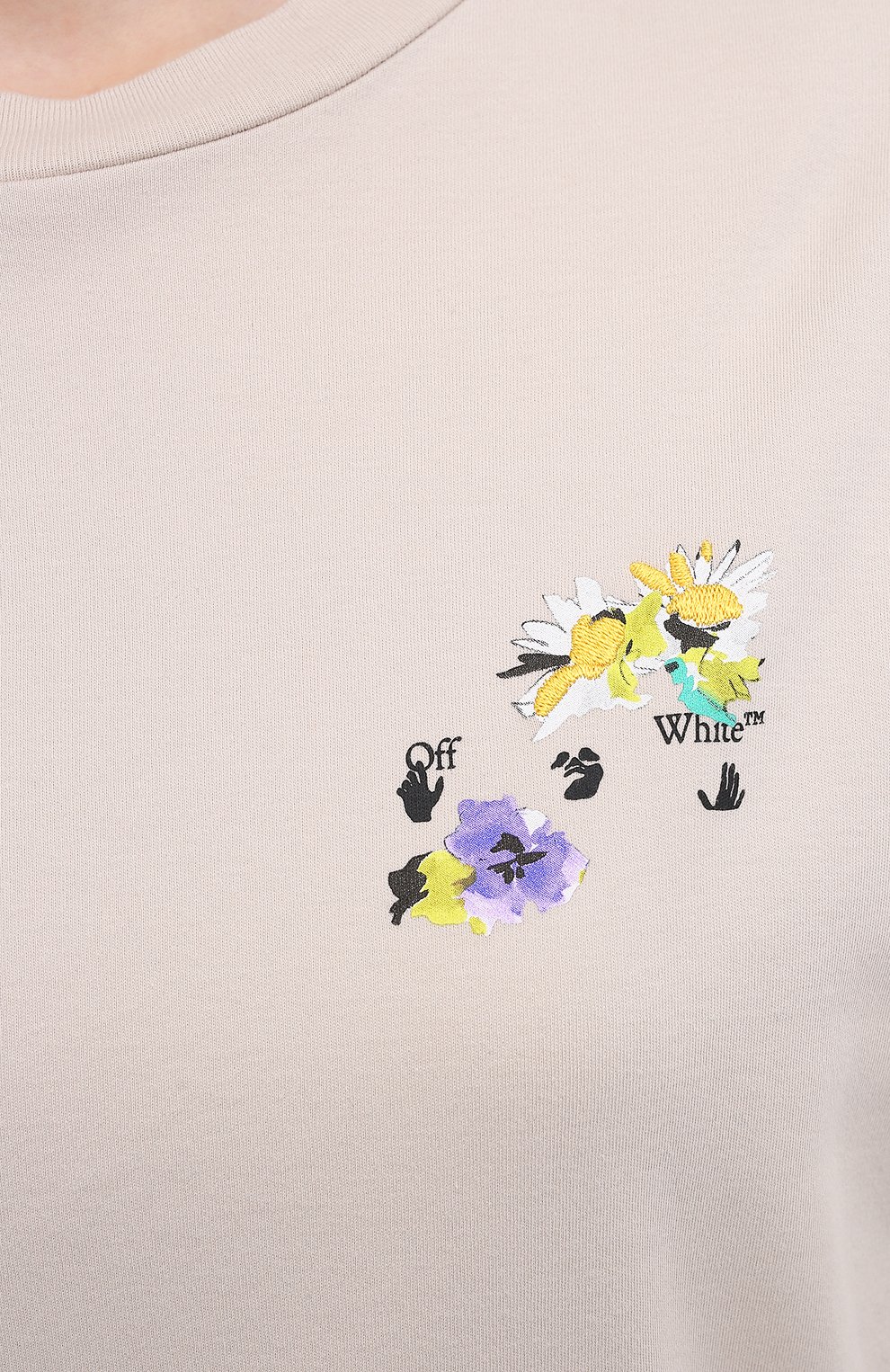 Хлопковая футболка OFF-WHITE, арт. 0WAA089S21JER002, фото 5
