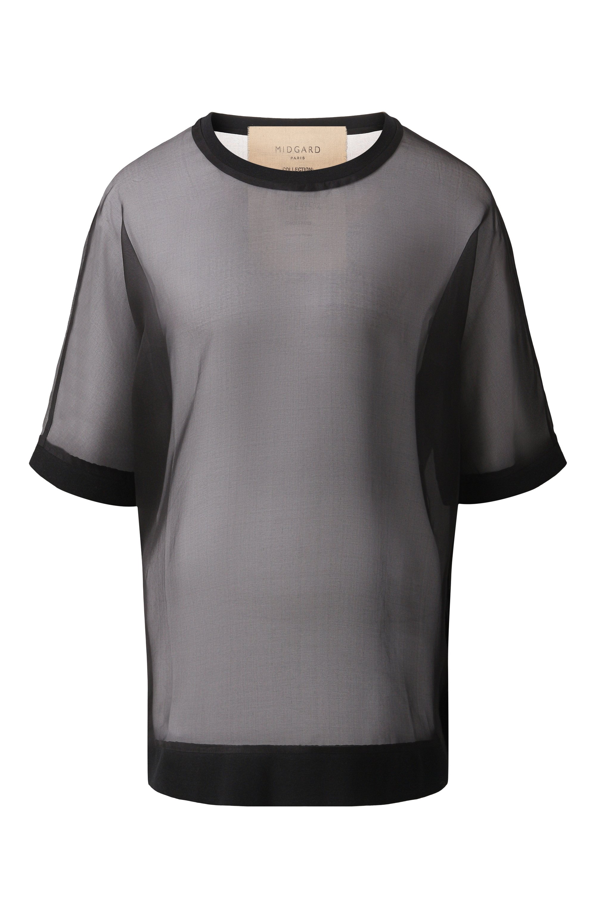 Топ из шелка и хлопка MIDGARD PARIS, арт. TS701-SK-BK, фото 1