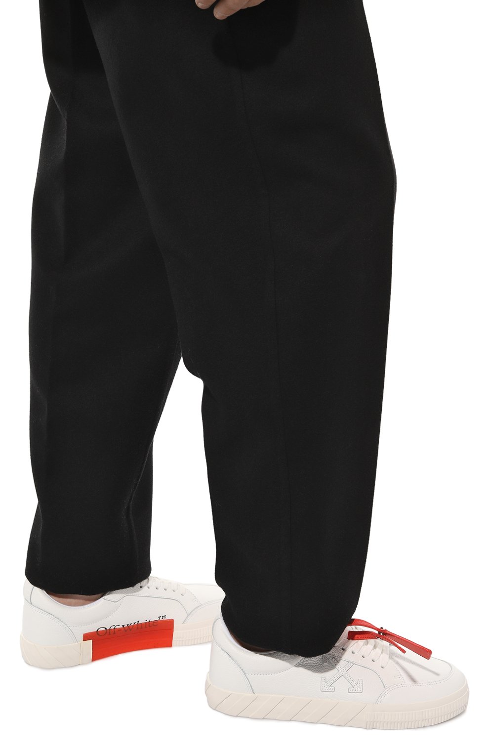 Кожаные кеды low vulcanized OFF-WHITE белого цвета по цене 39950 руб., арт. 0MIA085C99LEA0020101WHITE, фото 3 Кожаные кеды low vulcanized OFF-WHITE, арт. 0MIA085C99LEA0020101WHITE, фото 3