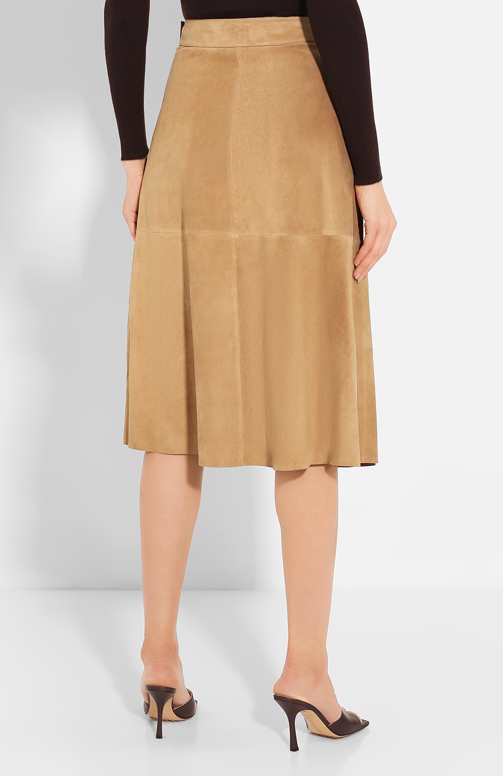 Замшевая юбка THEORY, арт. J0600303, фото 4