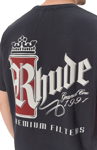 Хлопковая футболка RHUDE, арт. RHSS26TT07012, фото 5