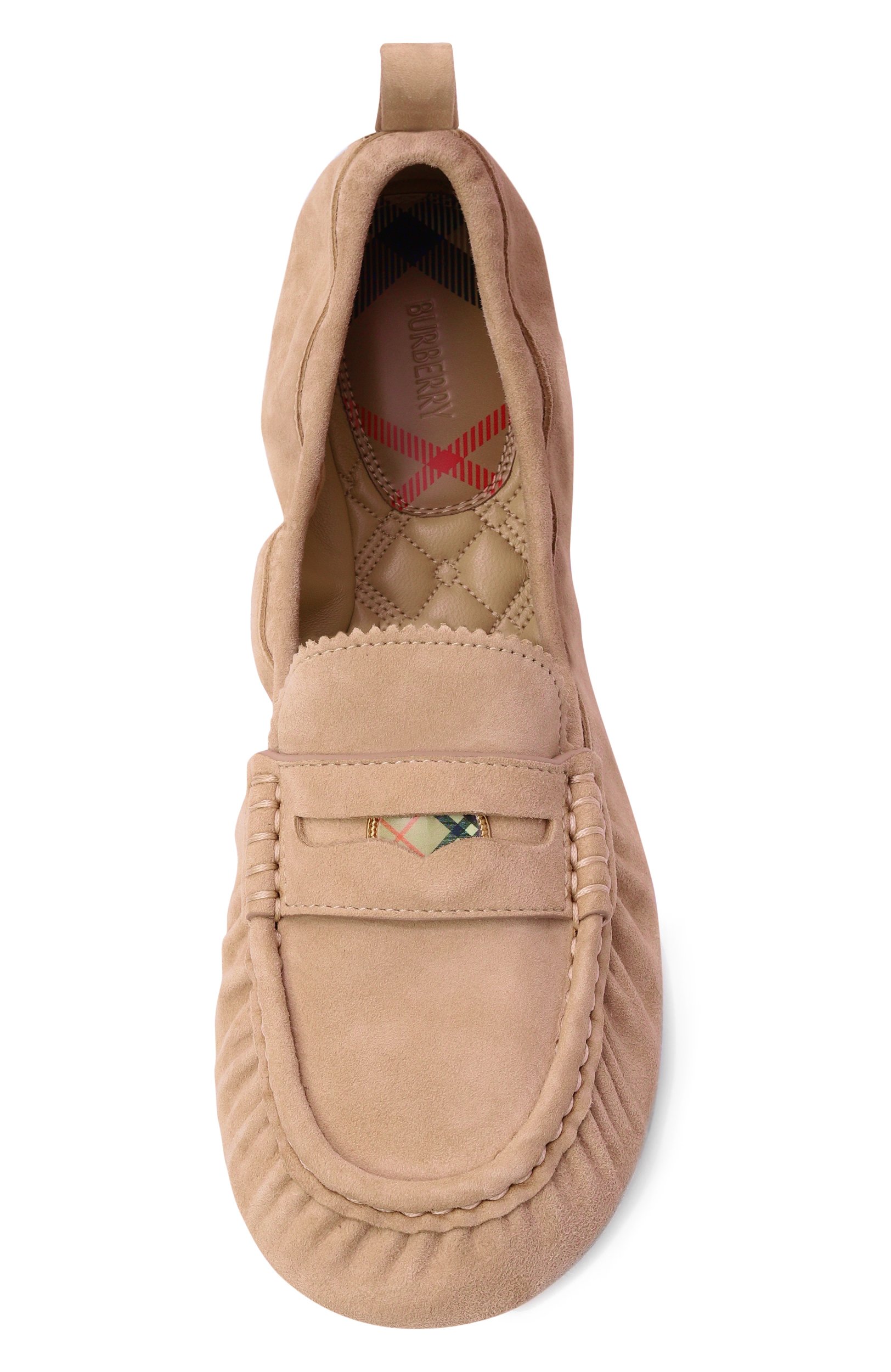 Замшевые мокасины fawn BURBERRY, арт. 8128829, фото 6