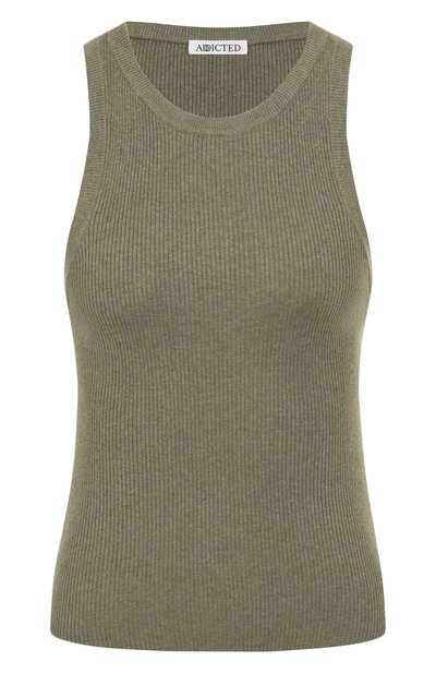 Женская майка из хлопка и кашемира ADDICTED, арт. MK911C