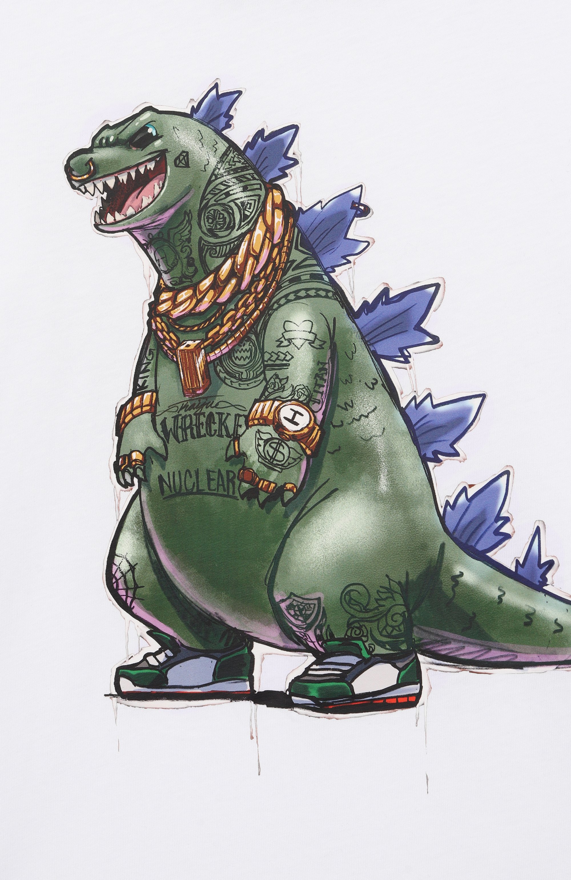 Хлопковая футболка SPRAYGROUND, арт. SPY1368WHT, фото 3