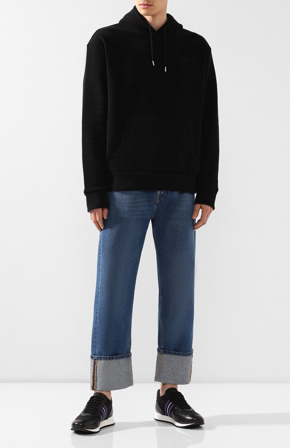 Кожаные кроссовки RALPH LAUREN, арт. 815742243, фото 2