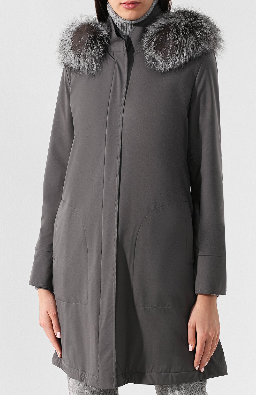 Парка с меховой отделкой LORO PIANA, арт. FAE5502, фото 3