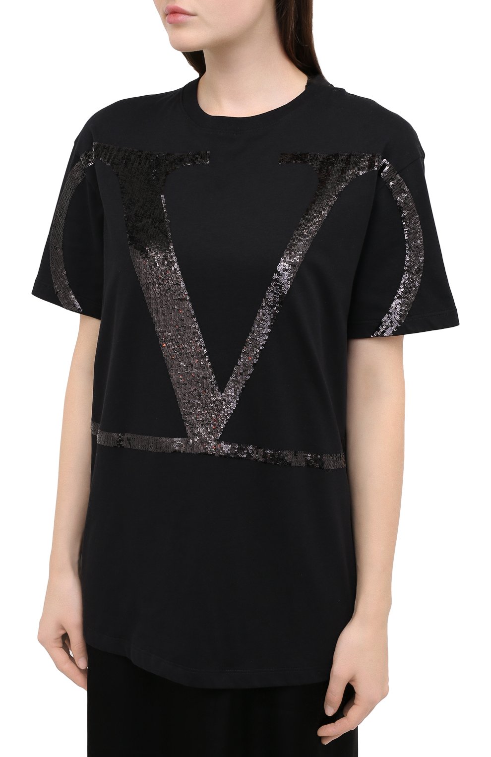 Хлопковая футболка VALENTINO, арт. UB3MG09A5UK, фото 3