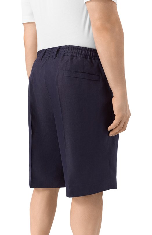 Льняные шорты Cortigiani 4AP662 Синий  4AP662 Фото 4