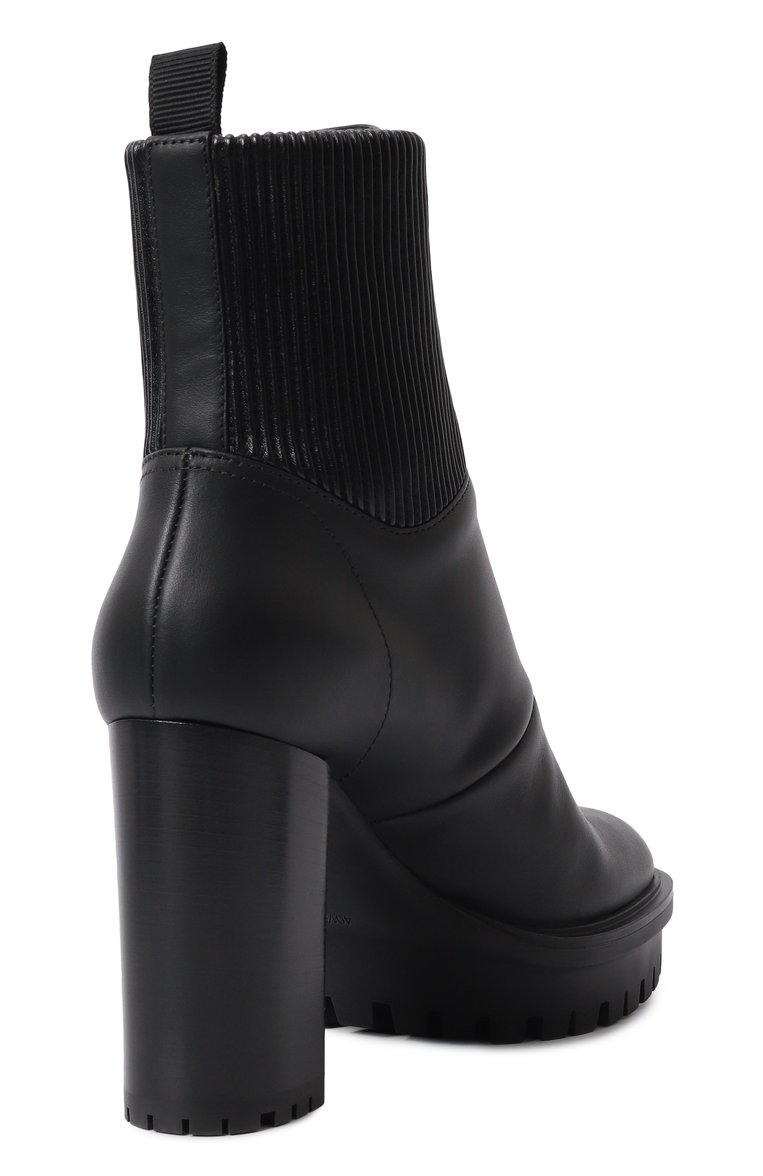 Женские кожаные ботильоны martis GIANVITO ROSSI черного цвета, арт. G73833.70CU0.CE0NENE | Фото 5 (Материал внутренний: Натуральная кожа; Материал сплава: Проставлено; Драгоценные камни: Проставлено; Каблук высота: Высокий; Подошва: Платформа; Материал утеплителя: Без утеплителя; Каблук тип: Устойчивый; Материал внешний: Натуральная кожа)