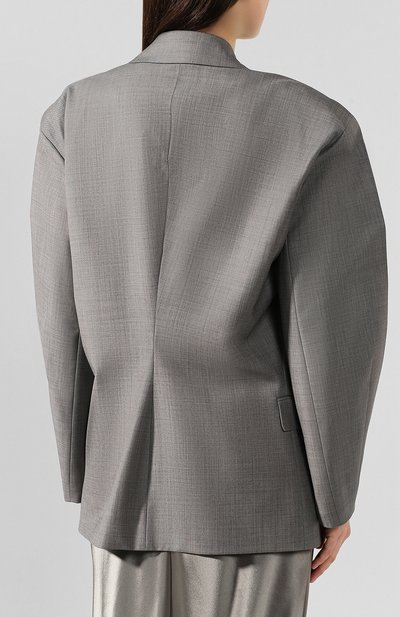 Шерстяной жакет ACNE STUDIOS серого цвета по цене 74900 руб., арт. AH0057, фото 4 Шерстяной жакет ACNE STUDIOS, арт. AH0057, фото 4